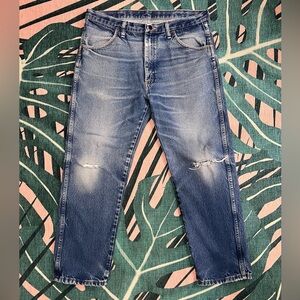 Wrangler Distressed Worn Y2K Era Denim Jeans